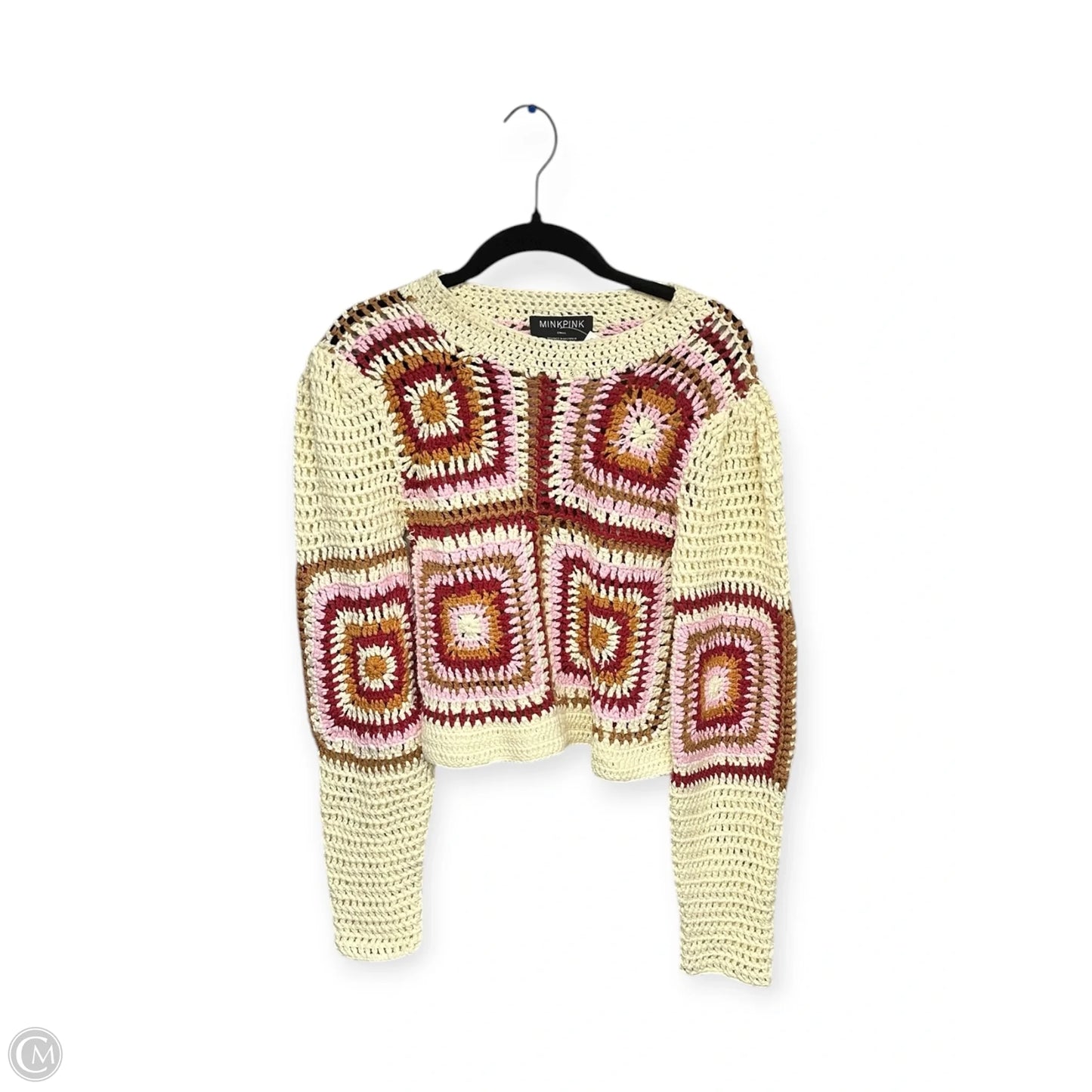 Sweater By Minkpink In Cream & Red, Size: S