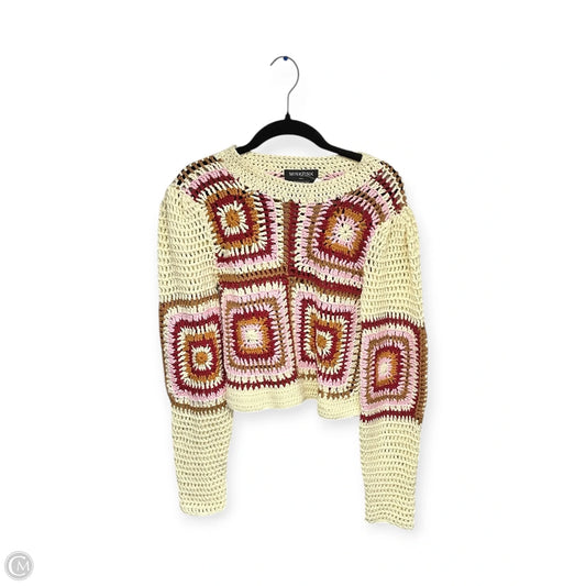 Sweater By Minkpink In Cream & Red, Size: S