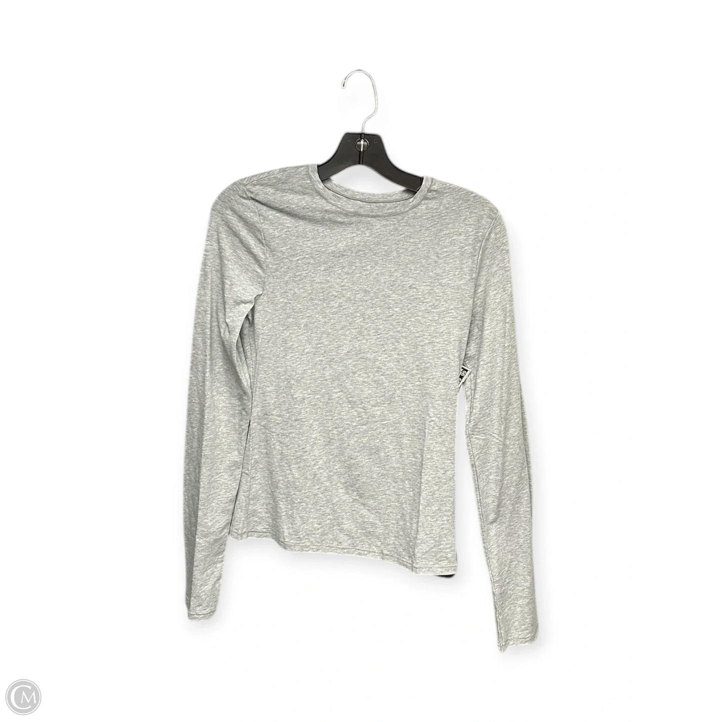 Top Long Sleeve Basic By Gap In Grey, Size: M