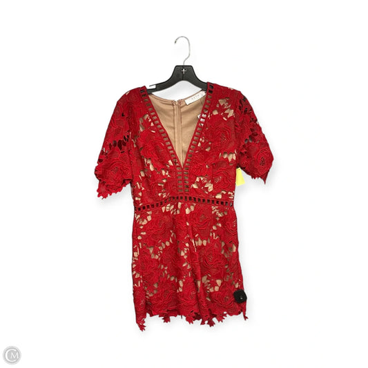 Romper By Astr The Label In Red, Size: M