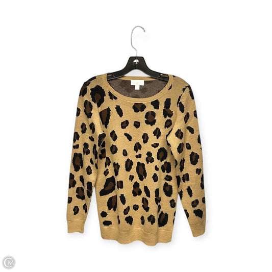 Sweater By Belle By Kim Gravel In Animal Print, Size: Xxs