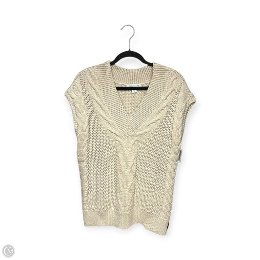 Vest Sweater By Coldwater Creek In Tan, Size: Xs