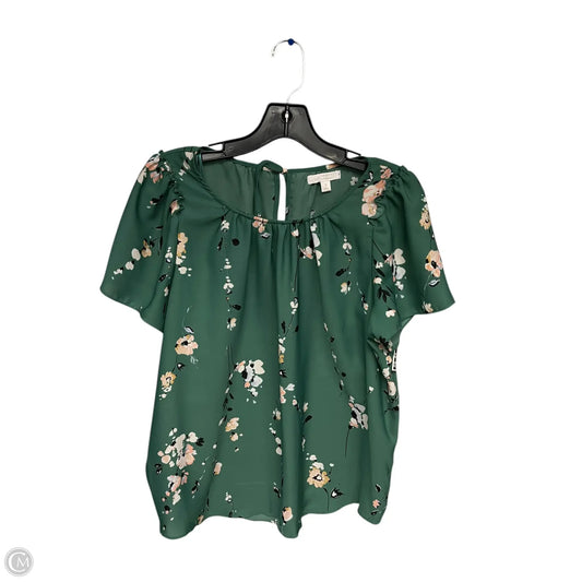 Top Short Sleeve By Lc Lauren Conrad In Green, Size: S