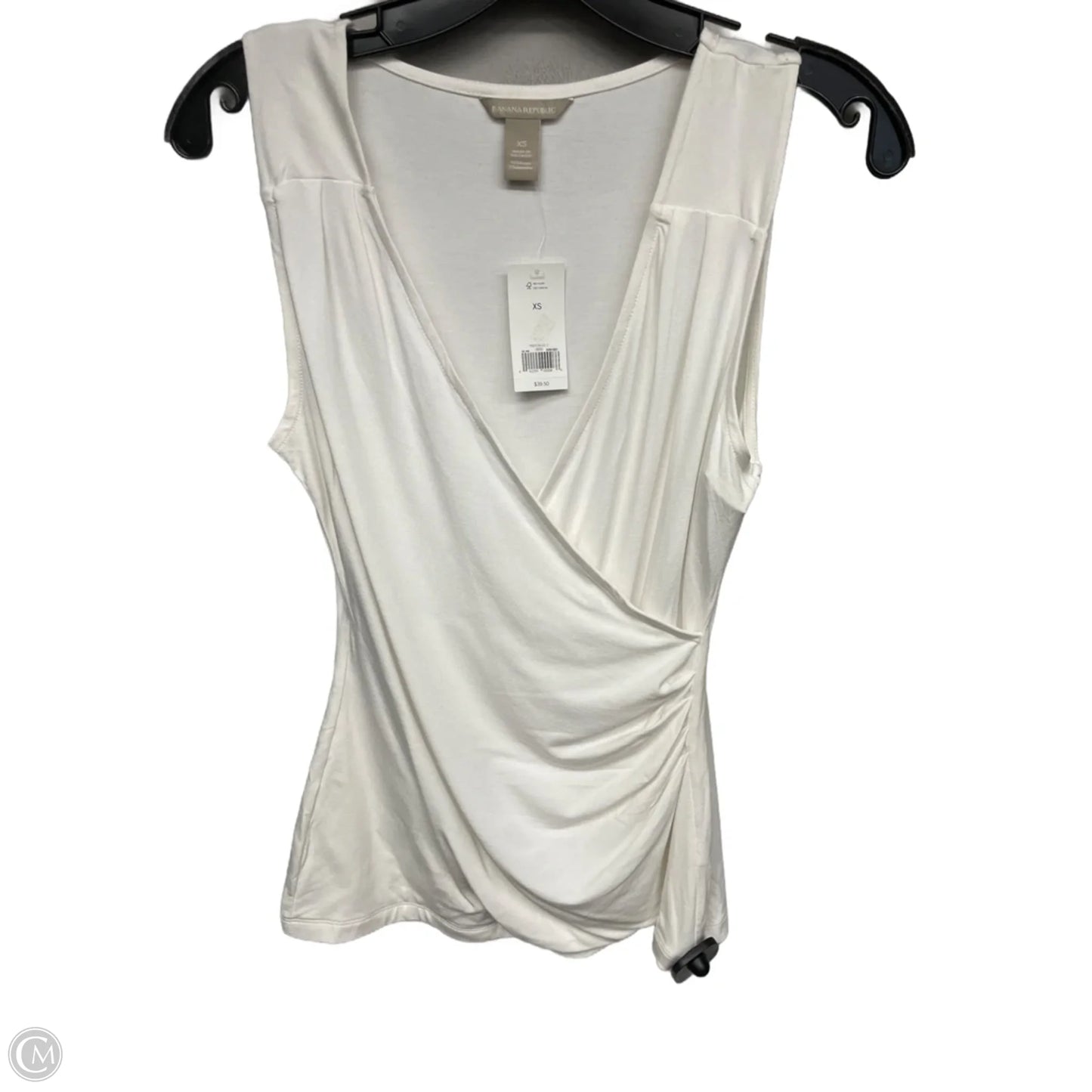 Top Sleeveless By Banana Republic In Ivory, Size: Xs