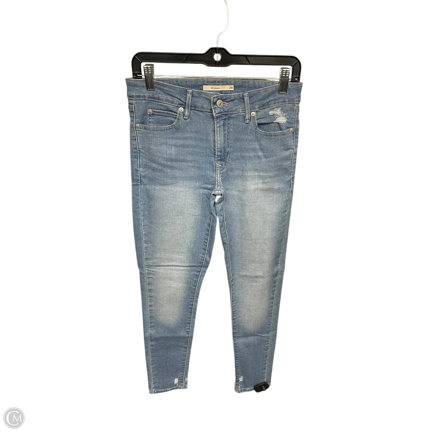 Jeans Skinny By Levis In Blue Denim, Size: 2
