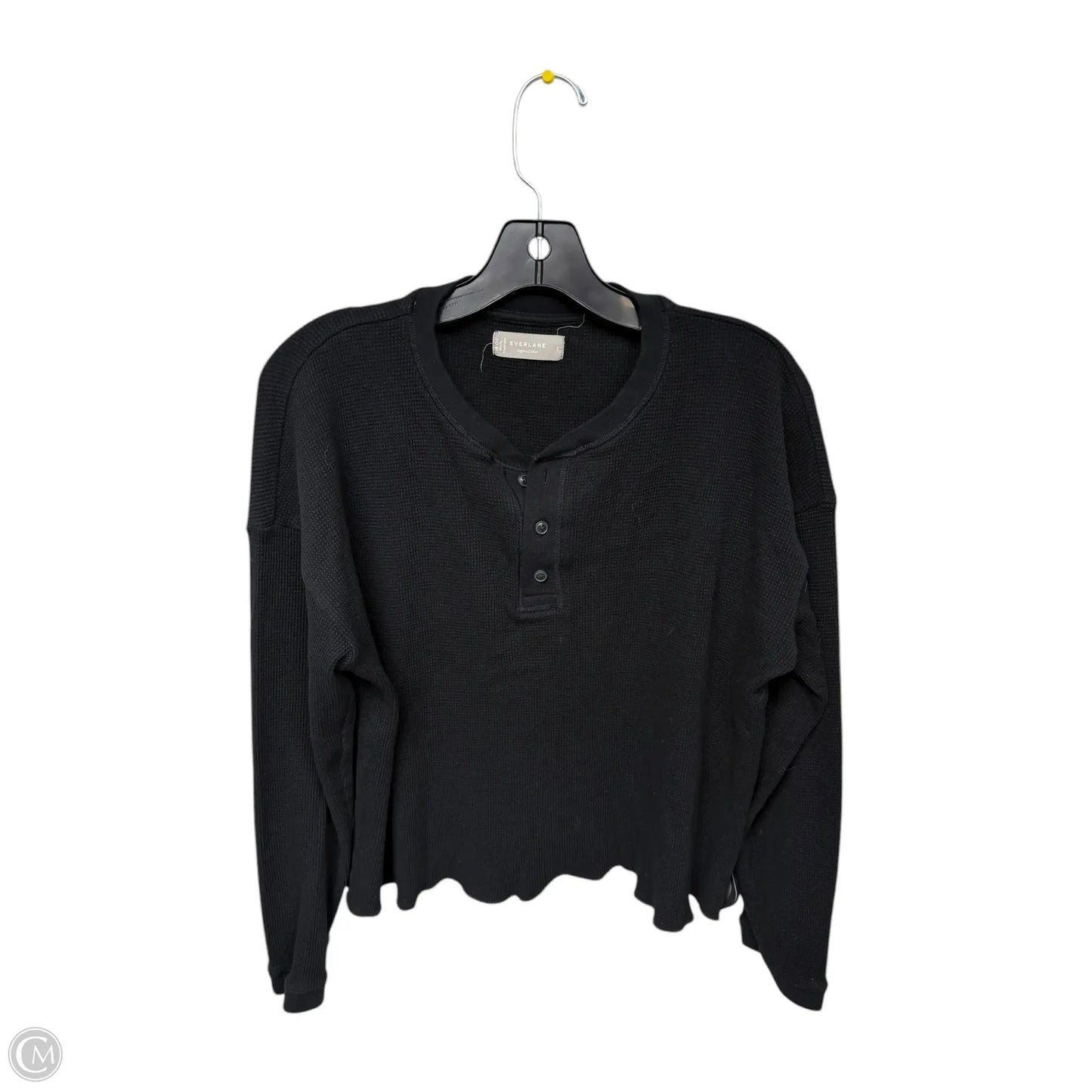 Top Long Sleeve By Everlane In Black, Size: L