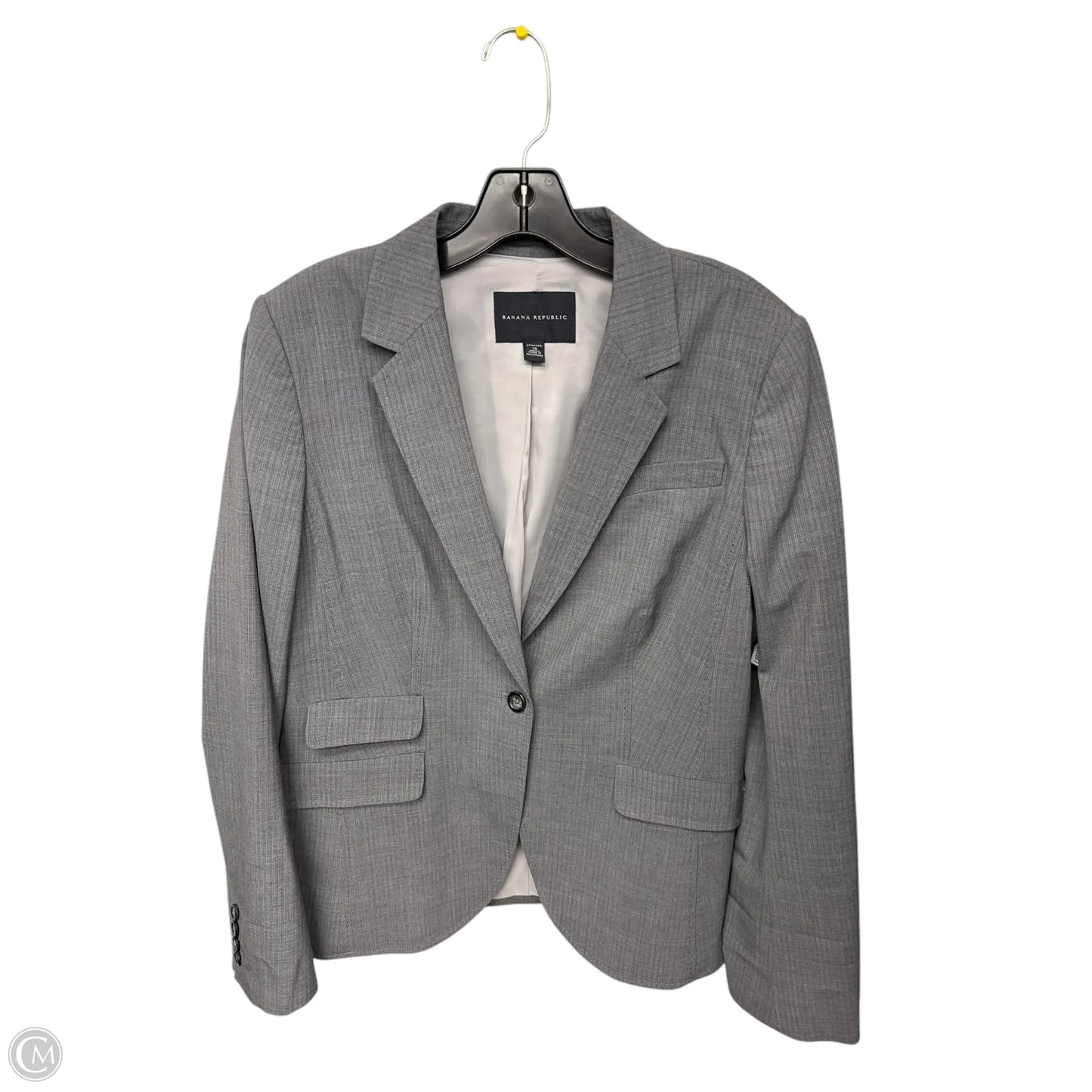 Blazer By Banana Republic In Grey, Size: 14