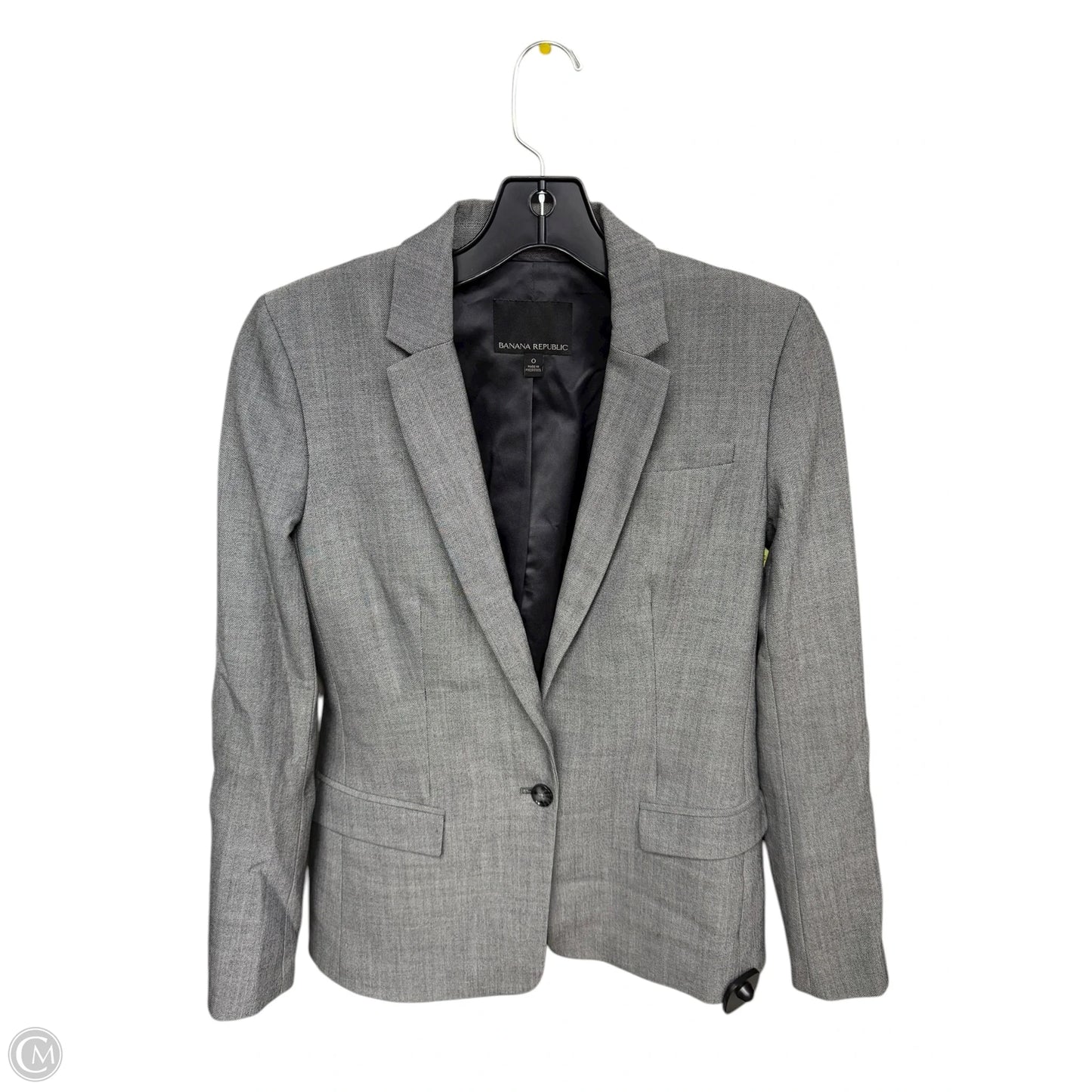 Blazer By Banana Republic In Grey, Size: 0