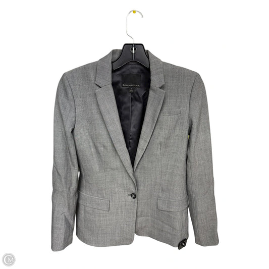 Blazer By Banana Republic In Grey, Size: 0