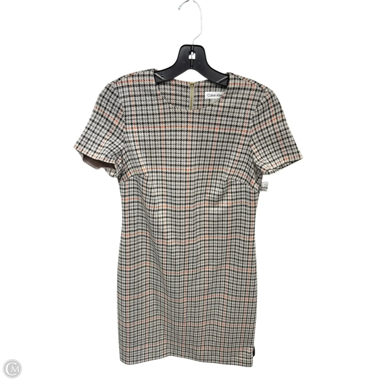 Dress Casual Short By Calvin Klein In Black & Cream, Size: 2