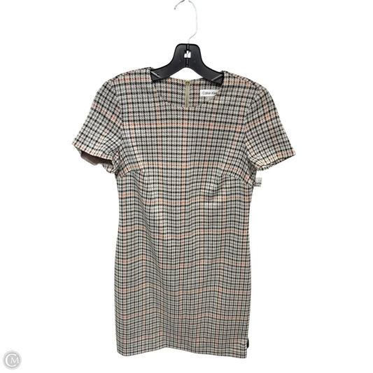 Dress Casual Short By Calvin Klein In Black & Cream, Size: 2