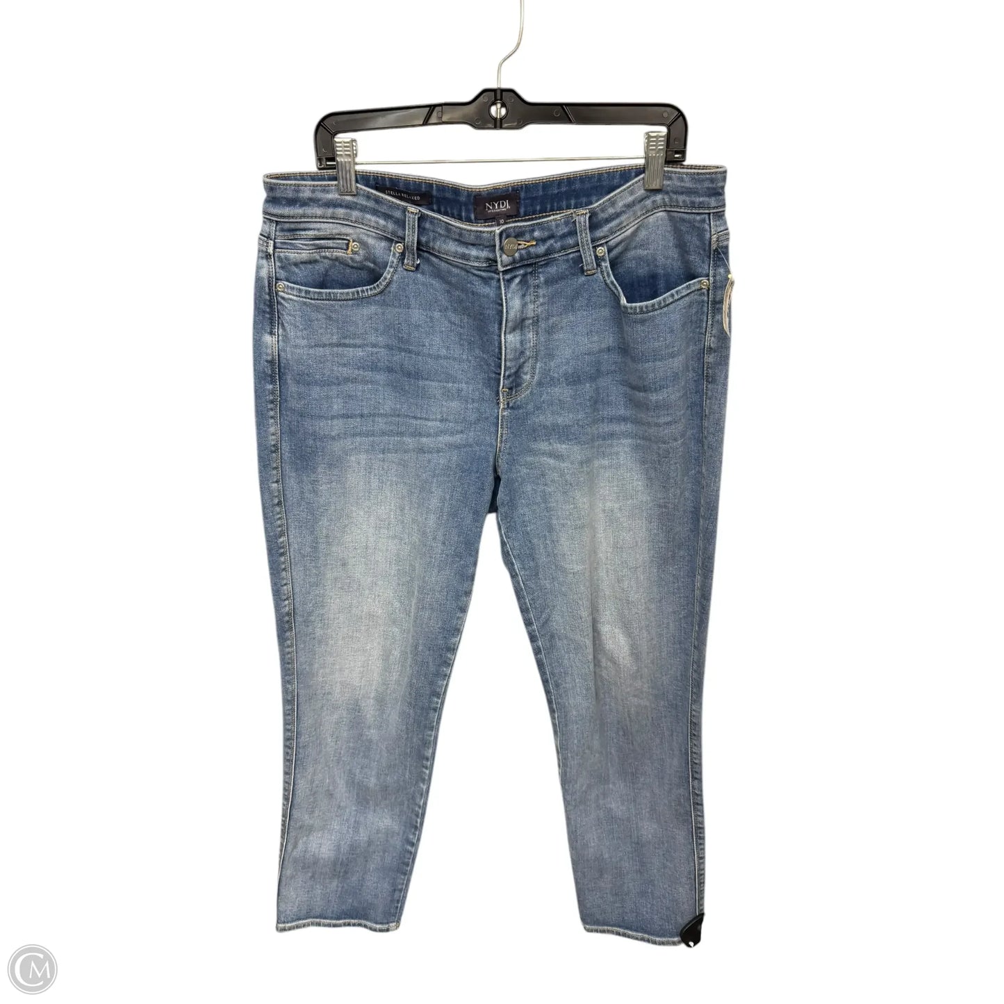 Jeans Straight By Not Your Daughters Jeans In Blue Denim, Size: 10
