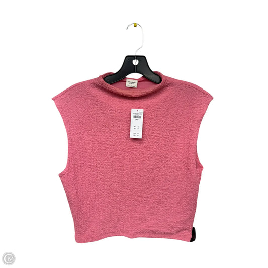 Top Sleeveless By Abercrombie And Fitch In Pink, Size: L