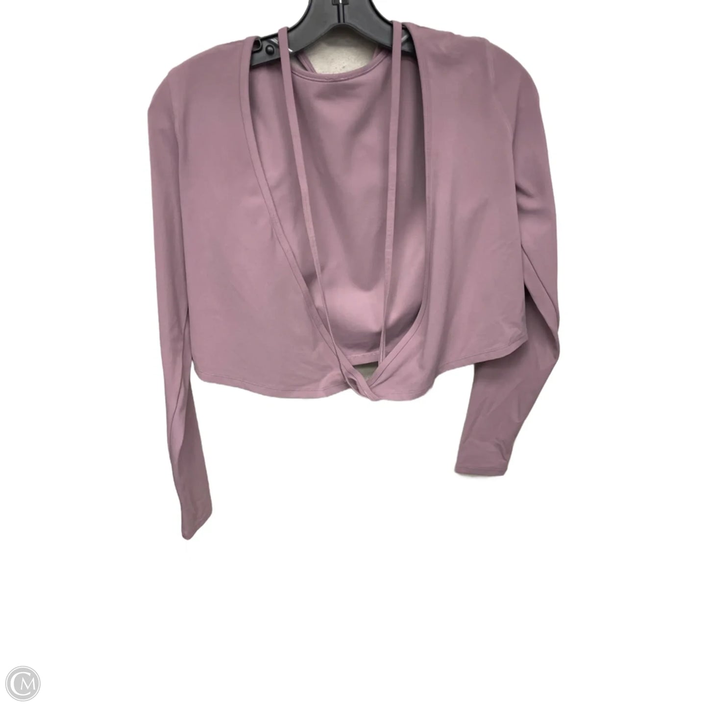 Athletic Top Long Sleeve Crewneck By Lululemon In Purple, Size: Xs