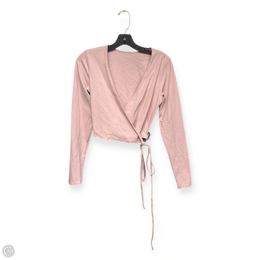 Athletic Top Long Sleeve Crewneck By Lululemon In Pink, Size: S