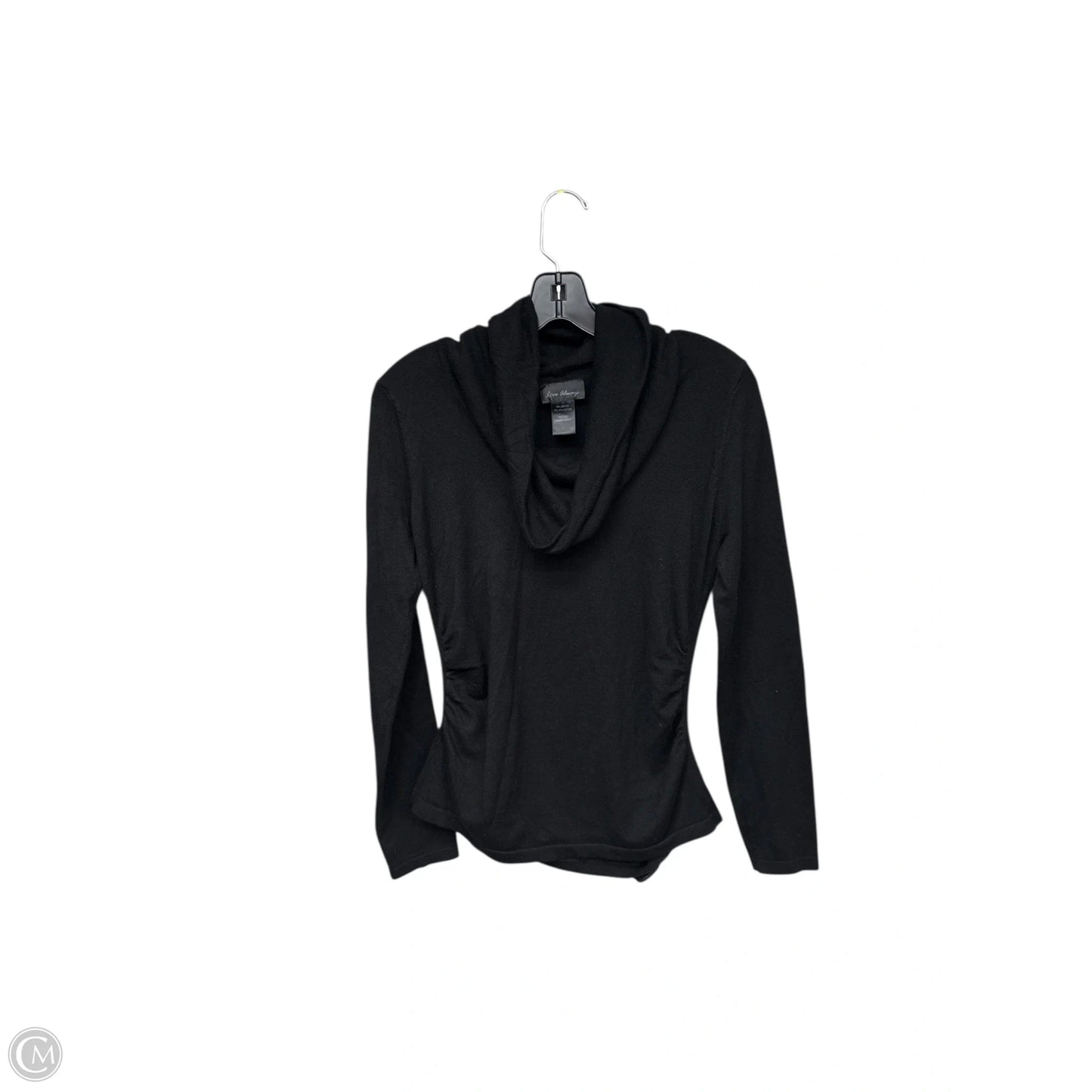 Top Long Sleeve Basic By Clothes Mentor In Black, Size: L