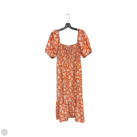Dress Casual Maxi By Melrose And Market In Orange, Size: M