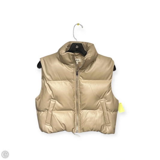 Vest Puffer & Quilted By Clothes Mentor In Tan, Size: Xs