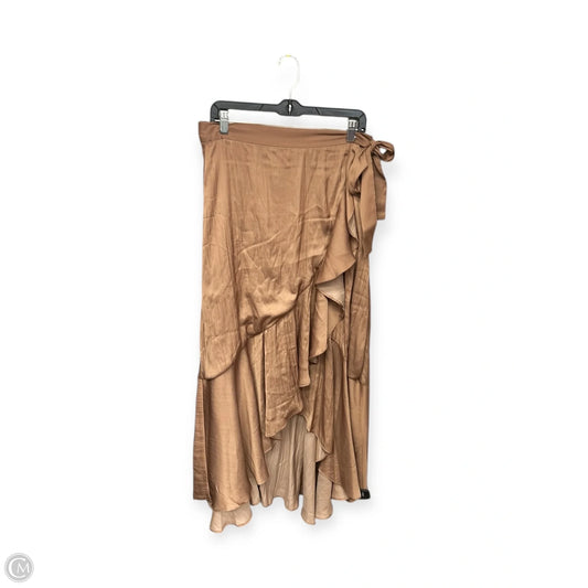 Skirt Midi By Maeve In Brown, Size: M