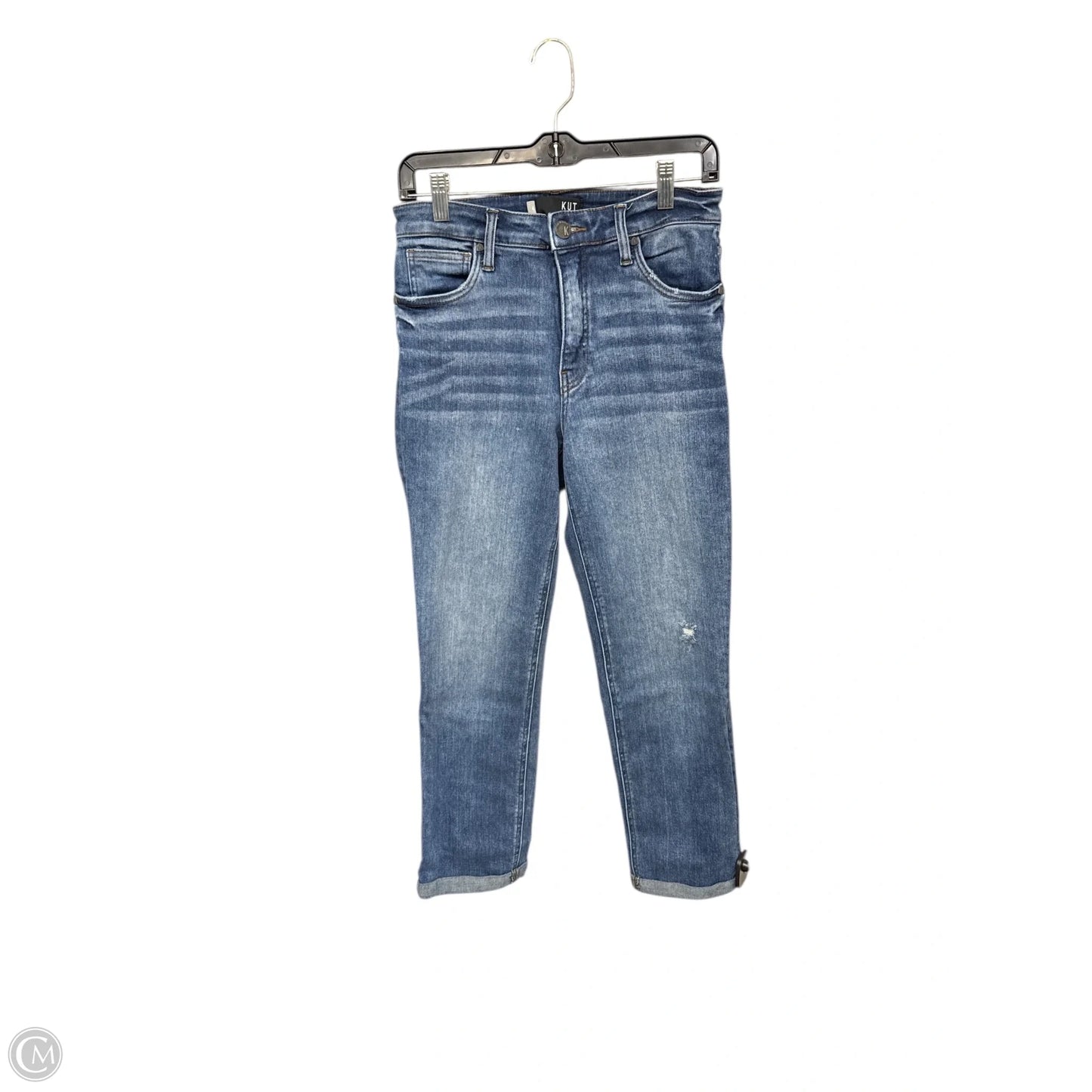 Jeans Straight By Kut In Blue Denim, Size: 4