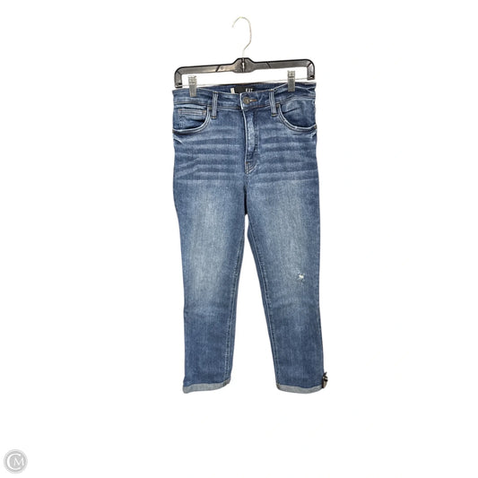 Jeans Straight By Kut In Blue Denim, Size: 4