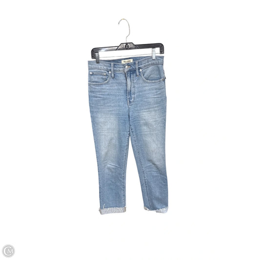 Jeans Straight By Madewell In Blue Denim, Size: 2