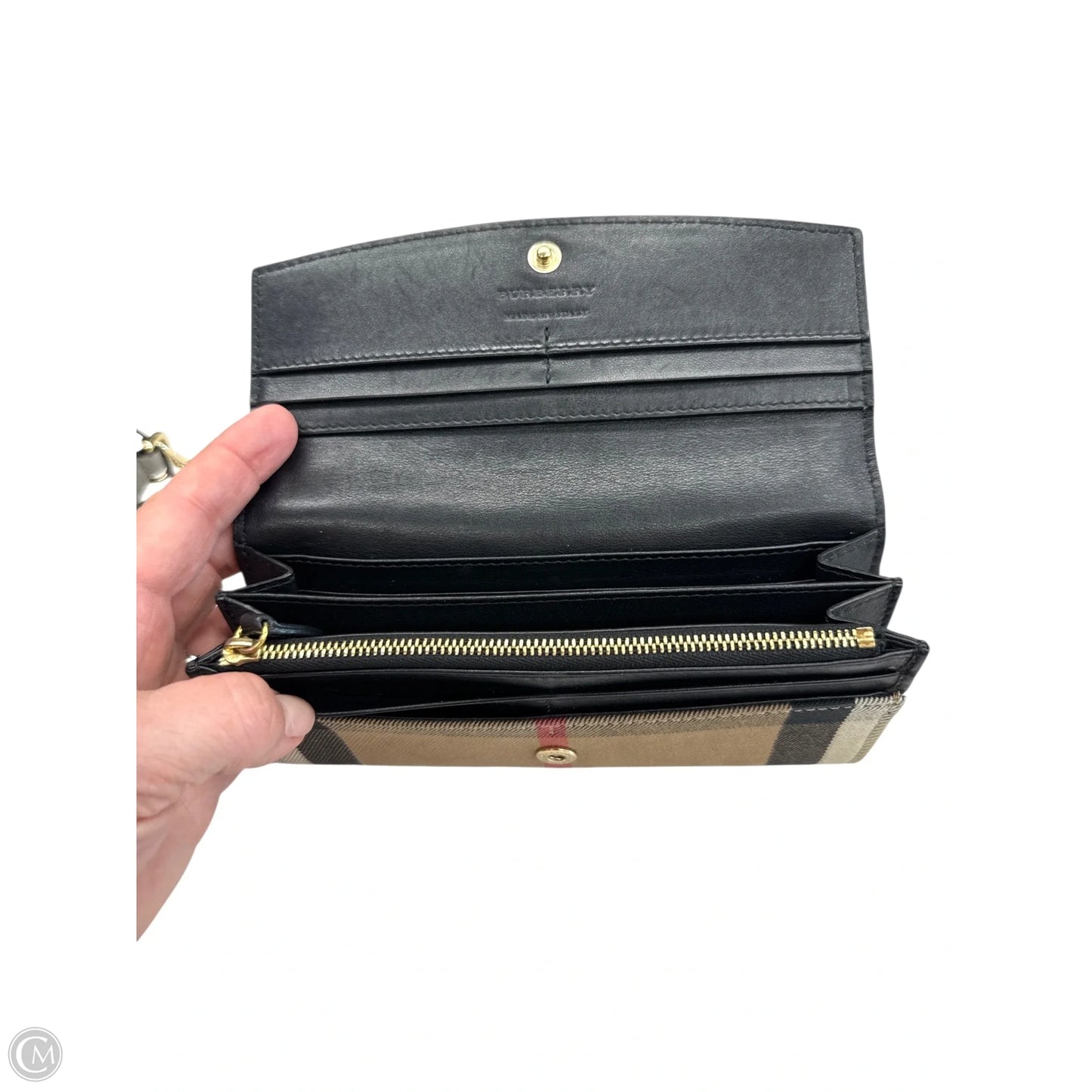 Wallet Luxury Designer By Burberry, Size: Medium