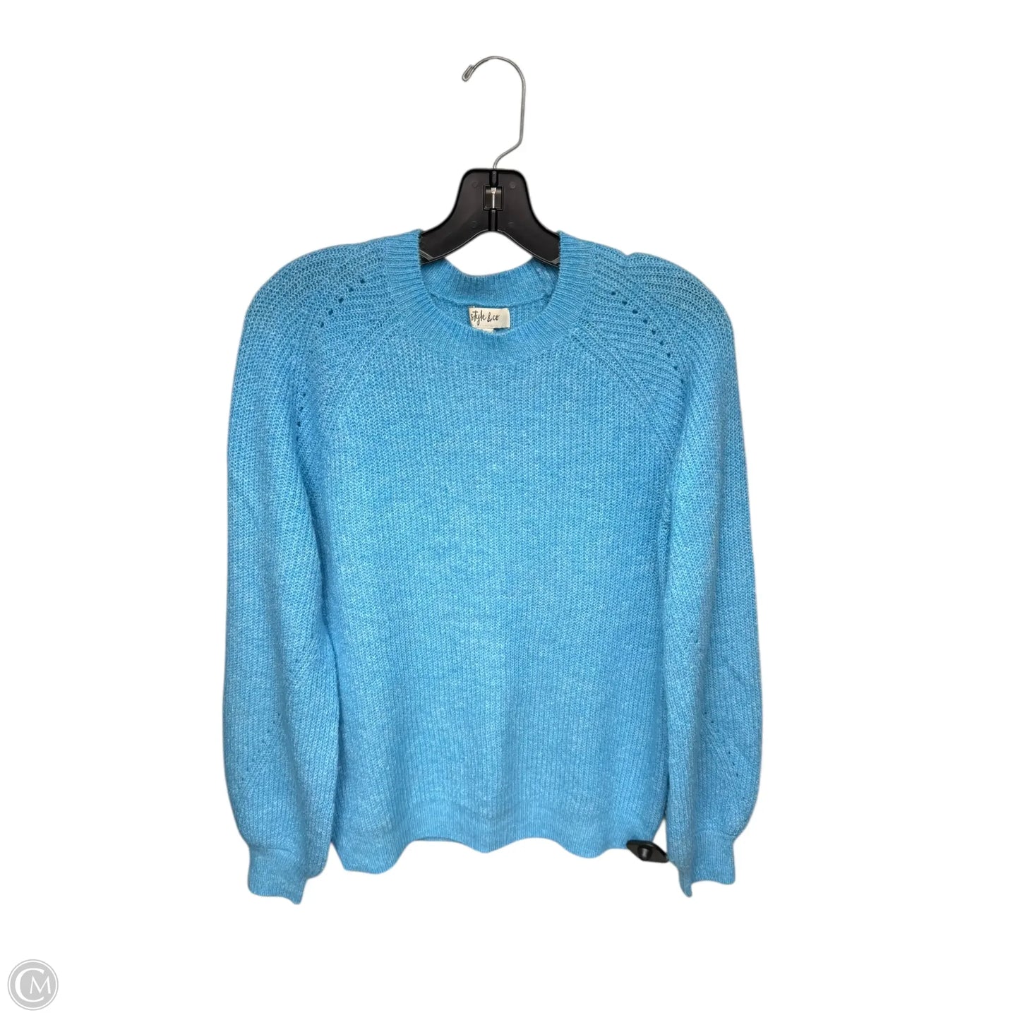 Sweater By Style And Company In Blue, Size: M