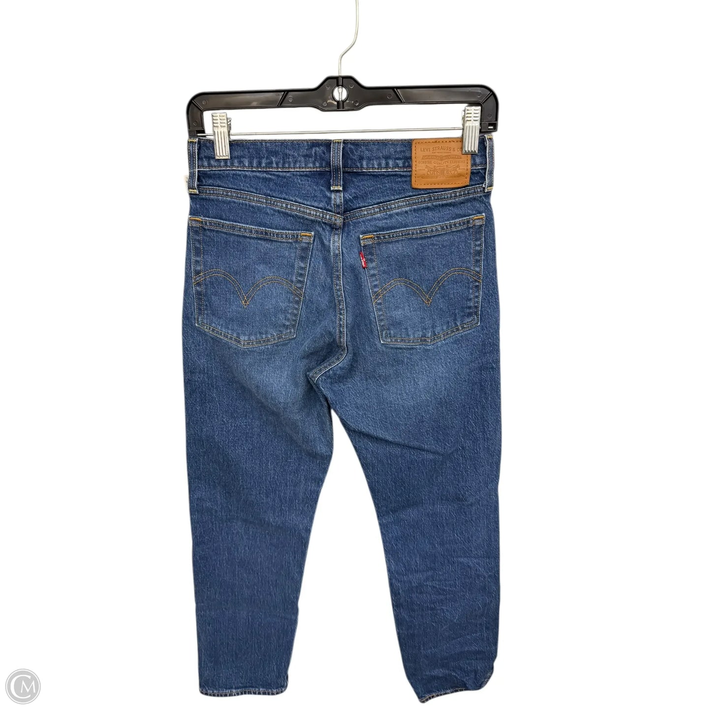 Jeans Straight By Levis In Blue Denim, Size: 2