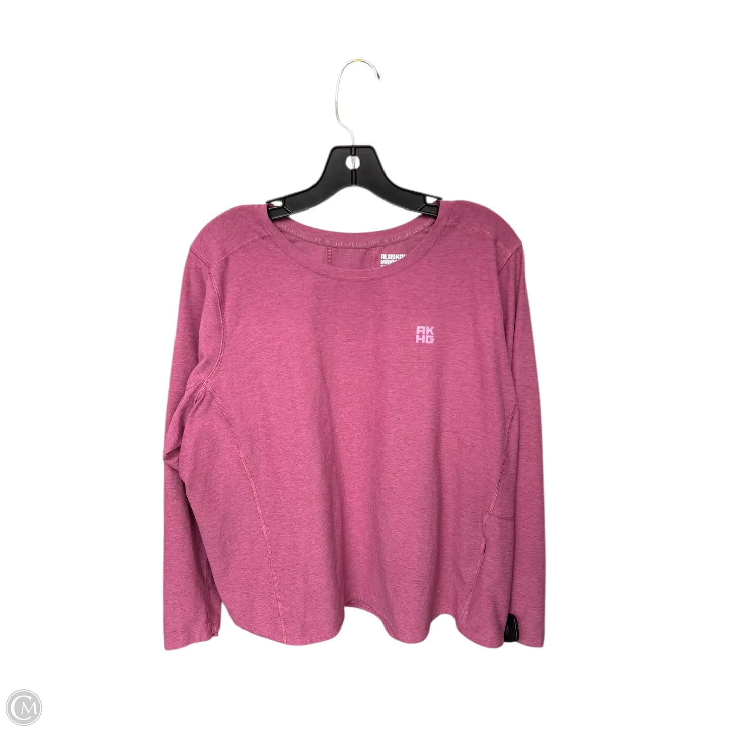 Athletic Top Long Sleeve Crewneck By Duluth Trading In Pink, Size: 2x