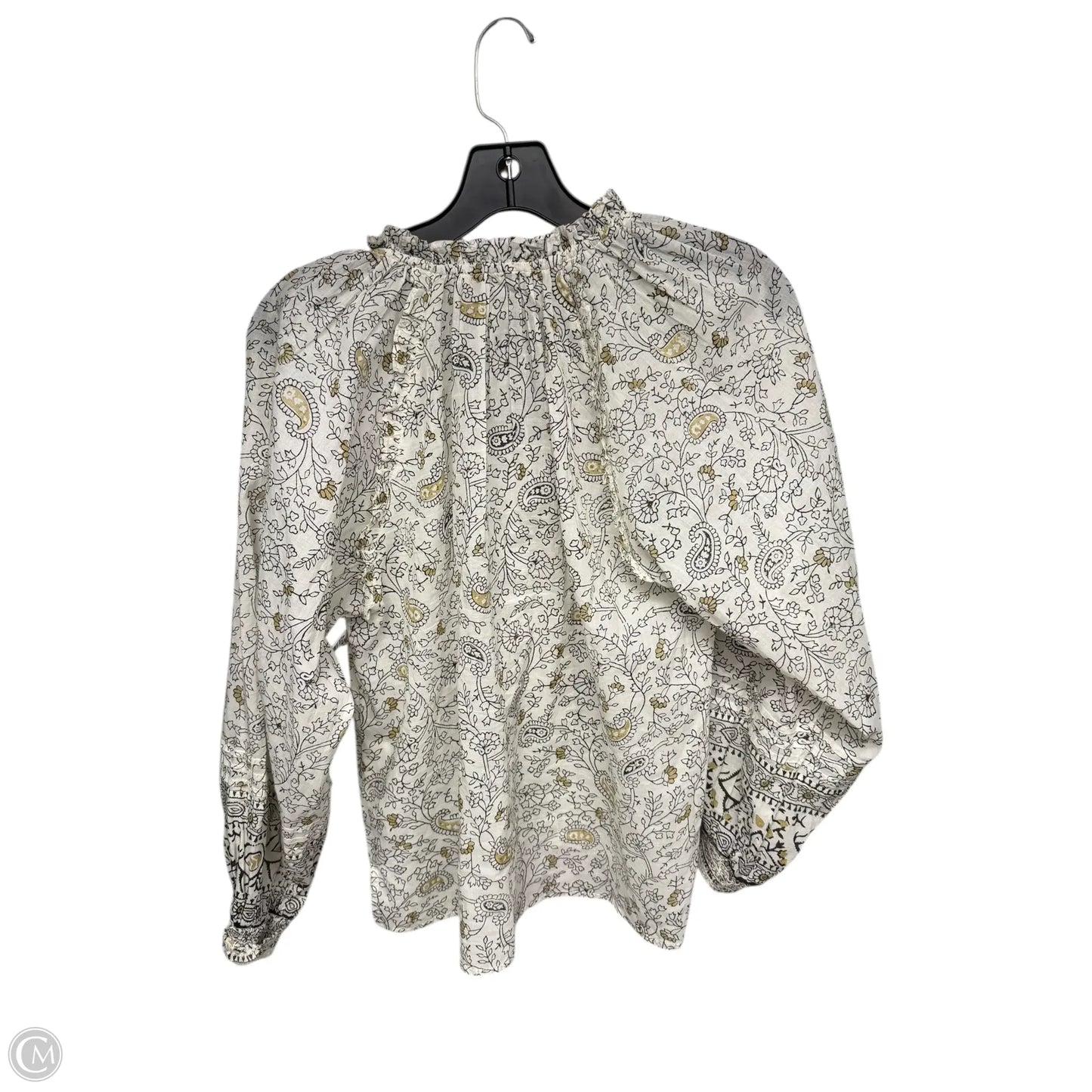 Top Long Sleeve By Cleobella In Cream, Size: Xs