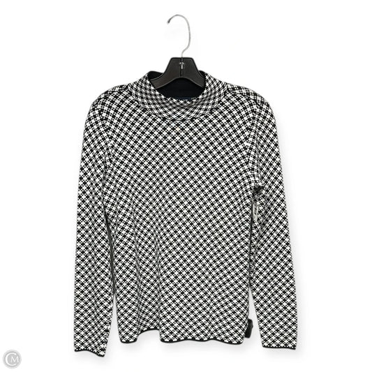 Sweater By Lands End In Black & White, Size: Xs
