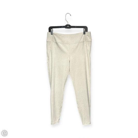 Athletic Leggings By Athleta In Beige, Size: L