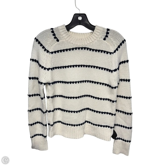 Sweater By Madewell In Blue & Cream, Size: Xs
