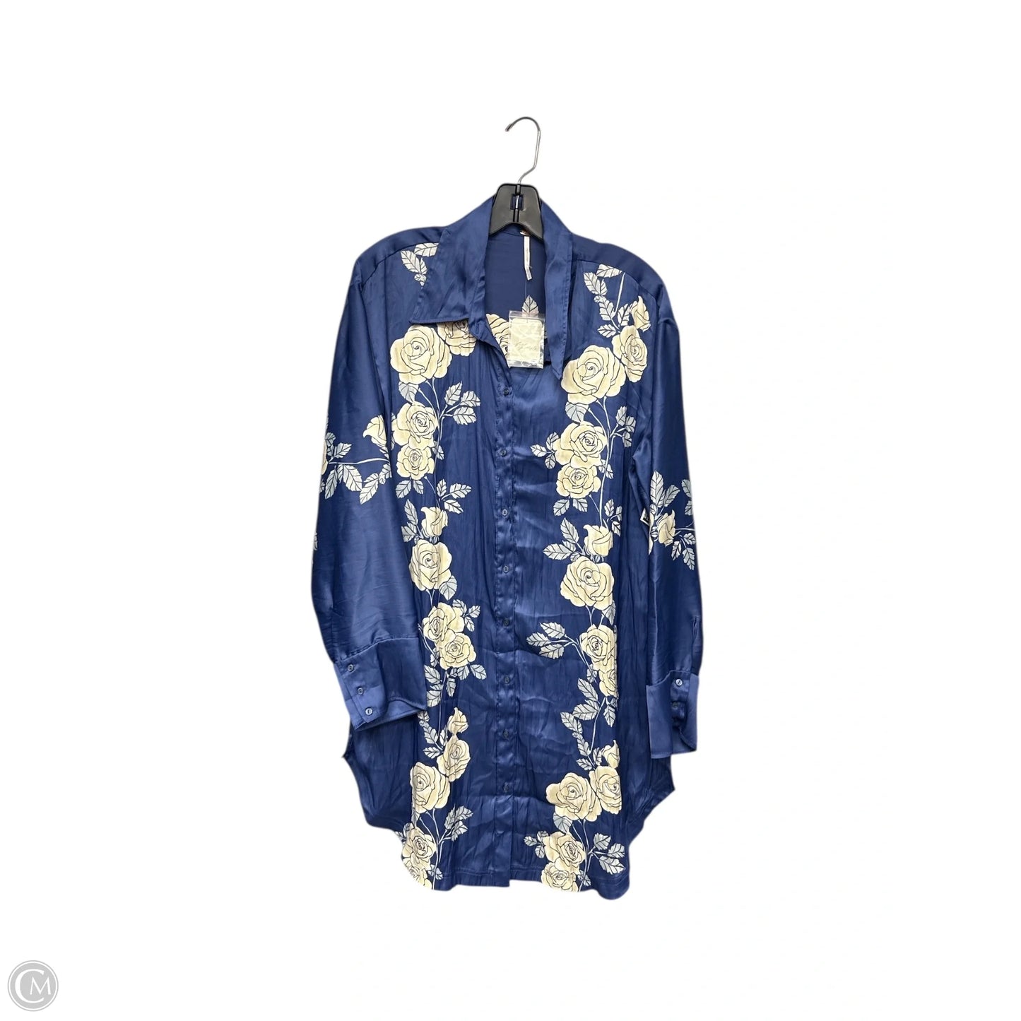 Top Long Sleeve By Free People In Blue, Size: M