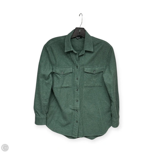 Jacket Shirt By Madewell In Green, Size: Xxs