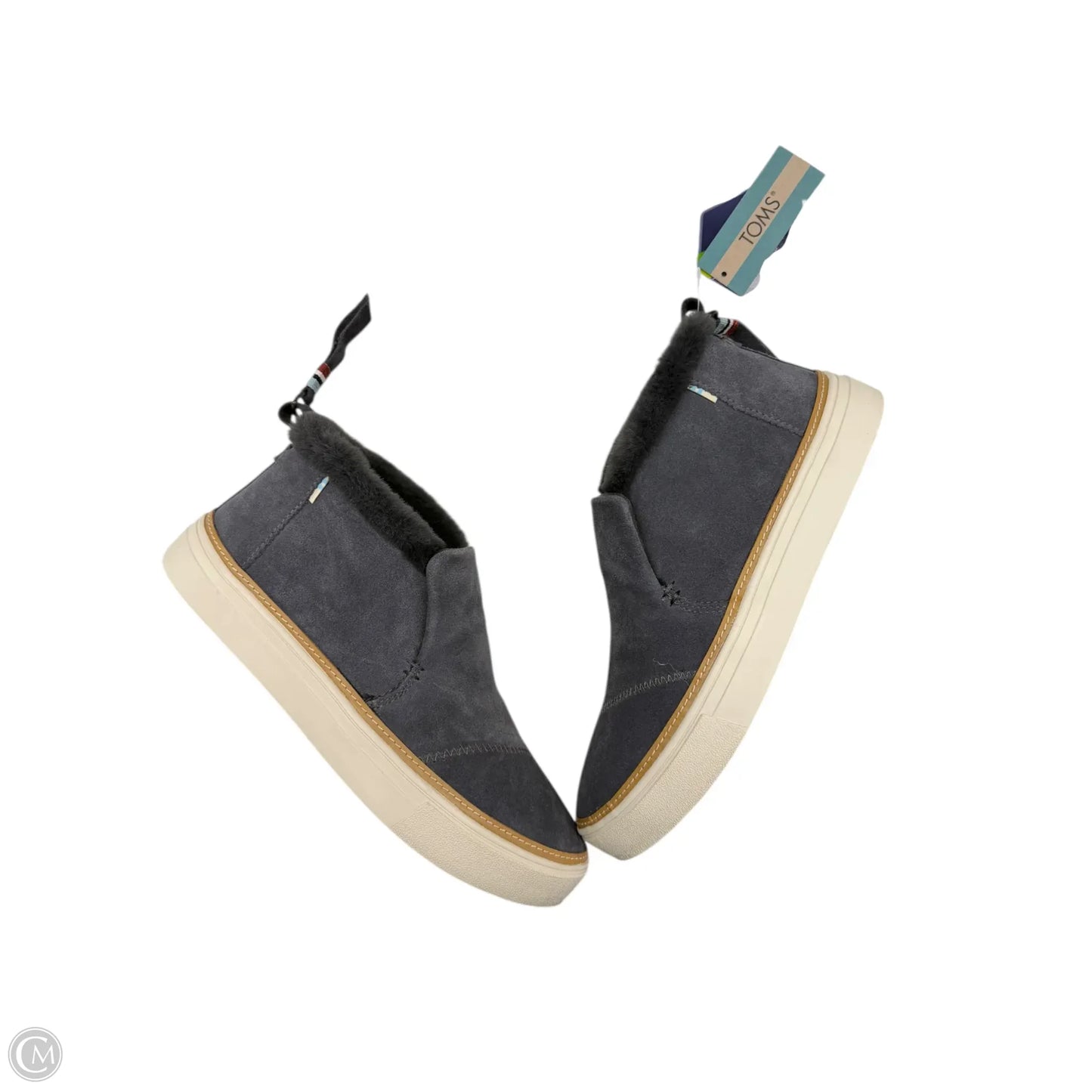 Shoes Flats By Toms In Grey, Size: 7.5