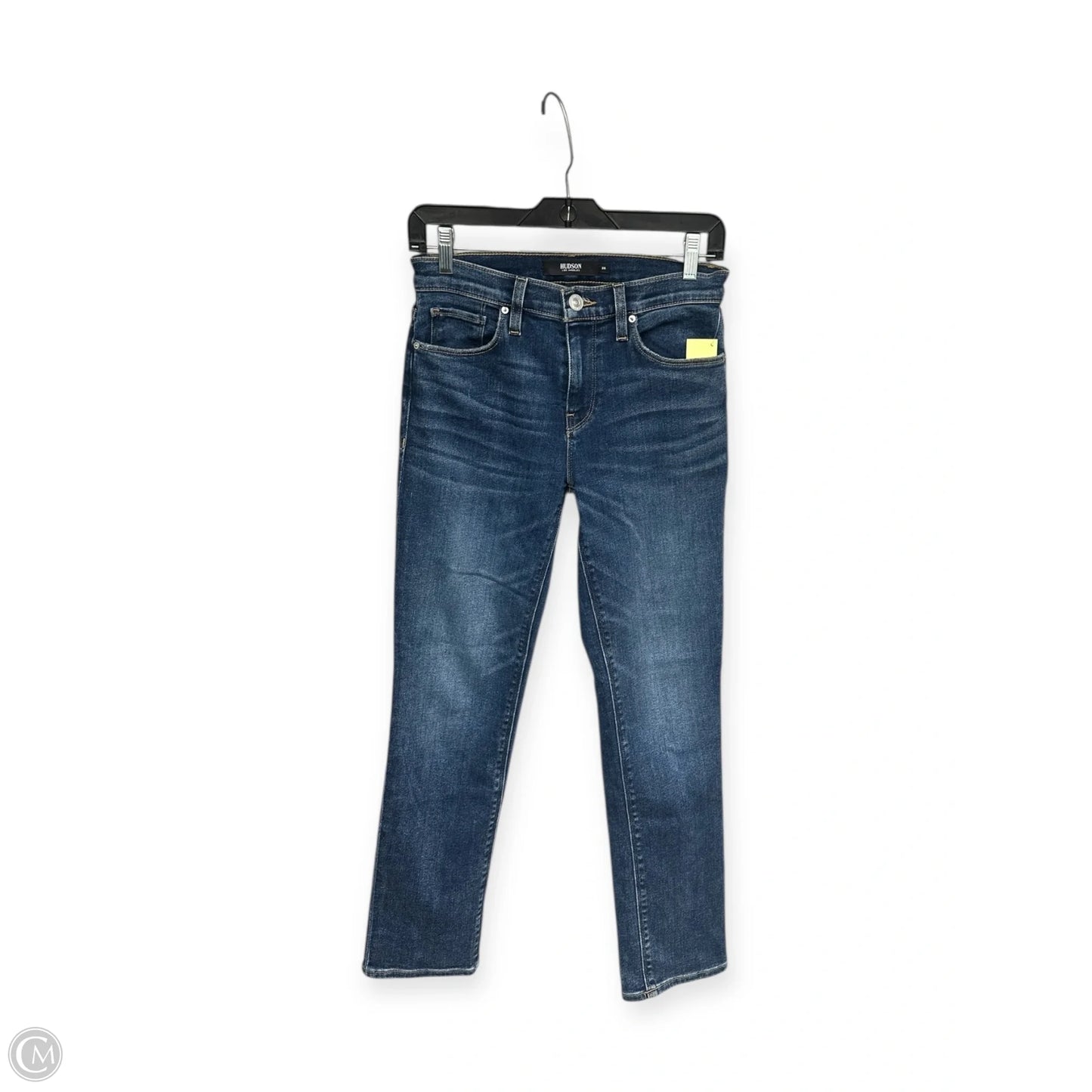 Jeans Straight By Hudson In Blue Denim, Size: 2