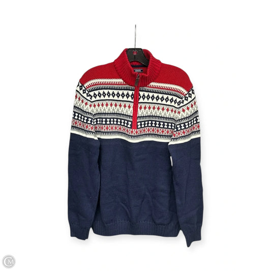 Sweater By Izod In Blue & Red, Size: L