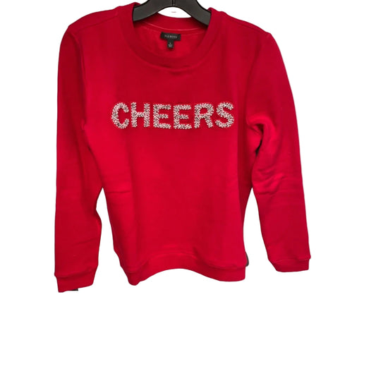 Sweatshirt Crewneck By Talbots In Red, Size: S