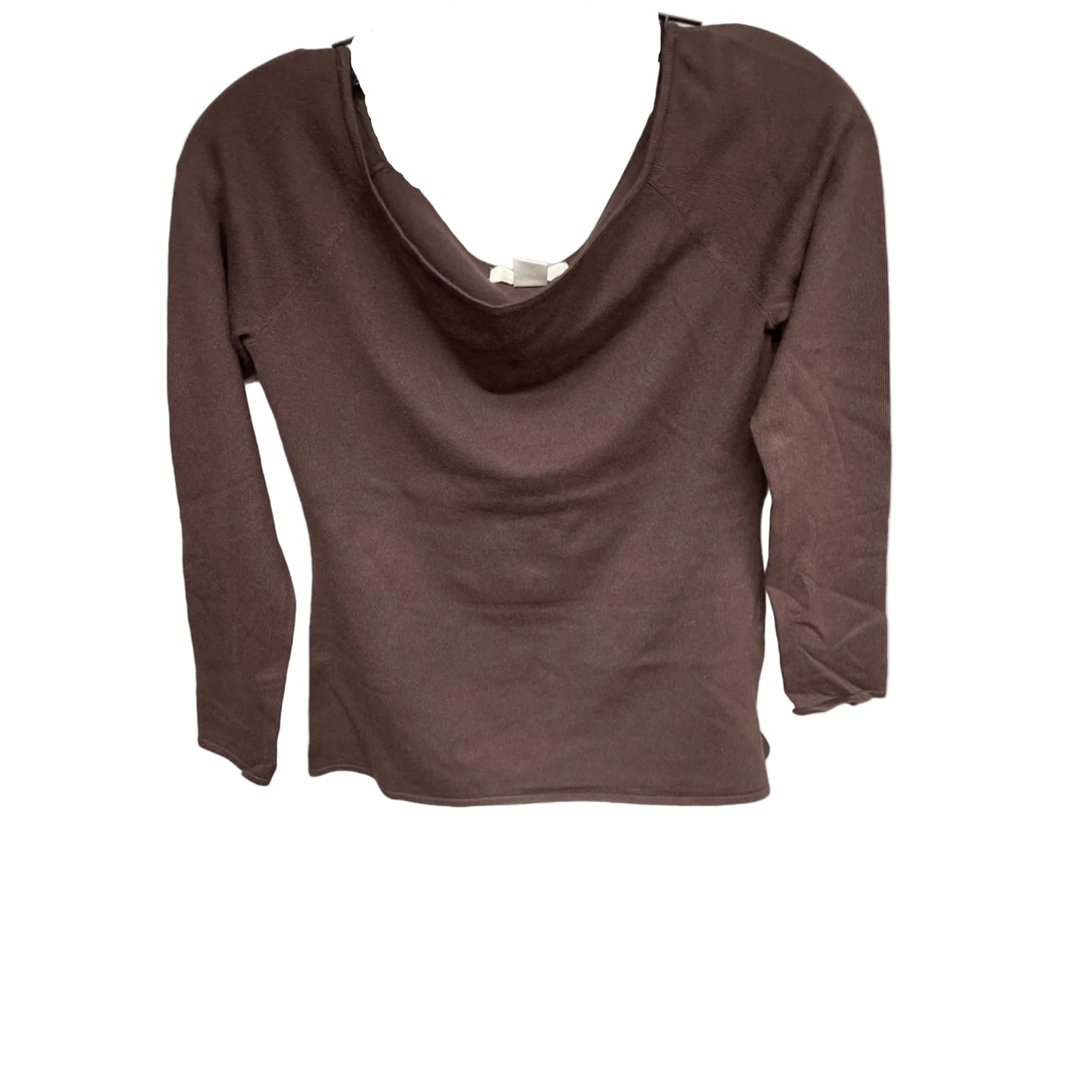 Top Long Sleeve Basic By H&m In Brown, Size: M