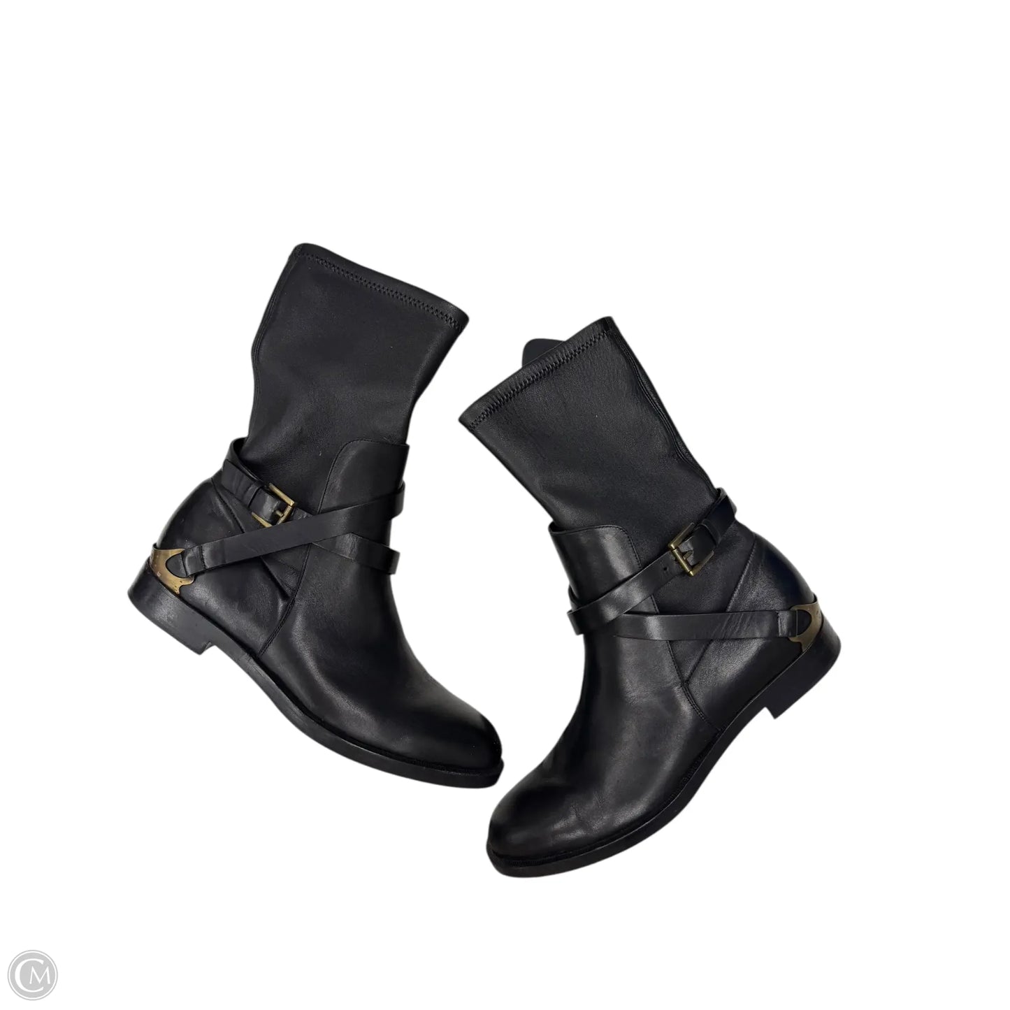 Boots Ankle Flats By Fratelli Rossetti In Black, Size: 6