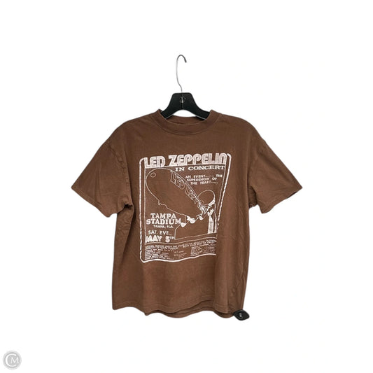 Top Short Sleeve Basic By Abercrombie And Fitch In Brown, Size: Xs