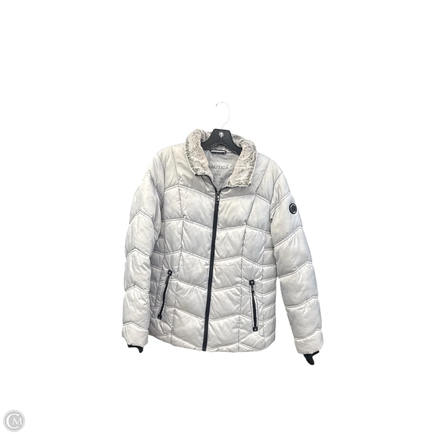 Jacket Puffer & Quilted By Nautica In Grey, Size: Xl