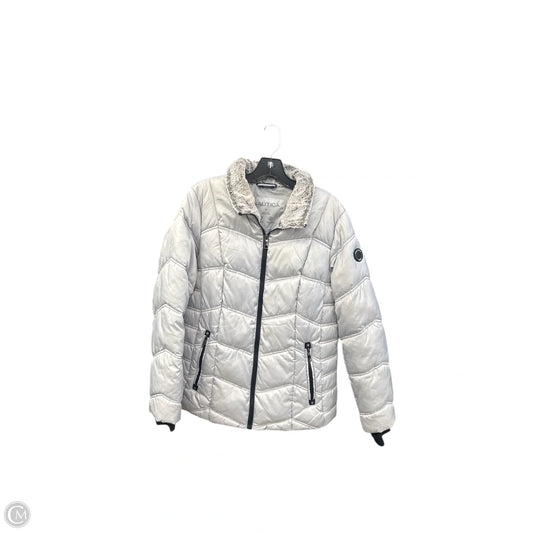 Jacket Puffer & Quilted By Nautica In Grey, Size: Xl
