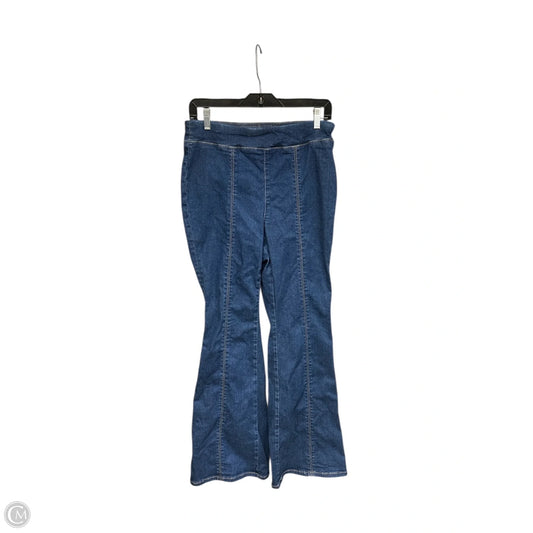 Jeans Flared By Lands End In Blue Denim, Size: 10