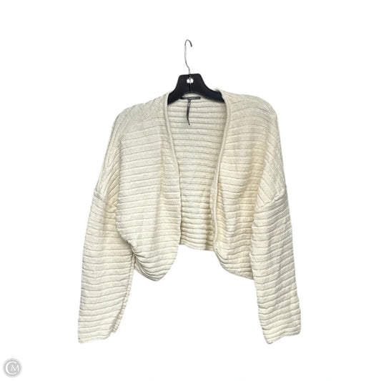 Cardigan By Anthropologie In Cream, Size: Osfm