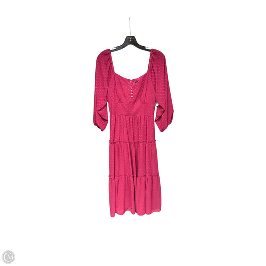 Dress Casual Maxi By J. Crew In Pink, Size: 6p