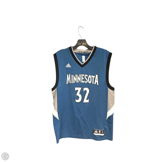 Athletic Tank Top By Adidas In Blue, Size: M