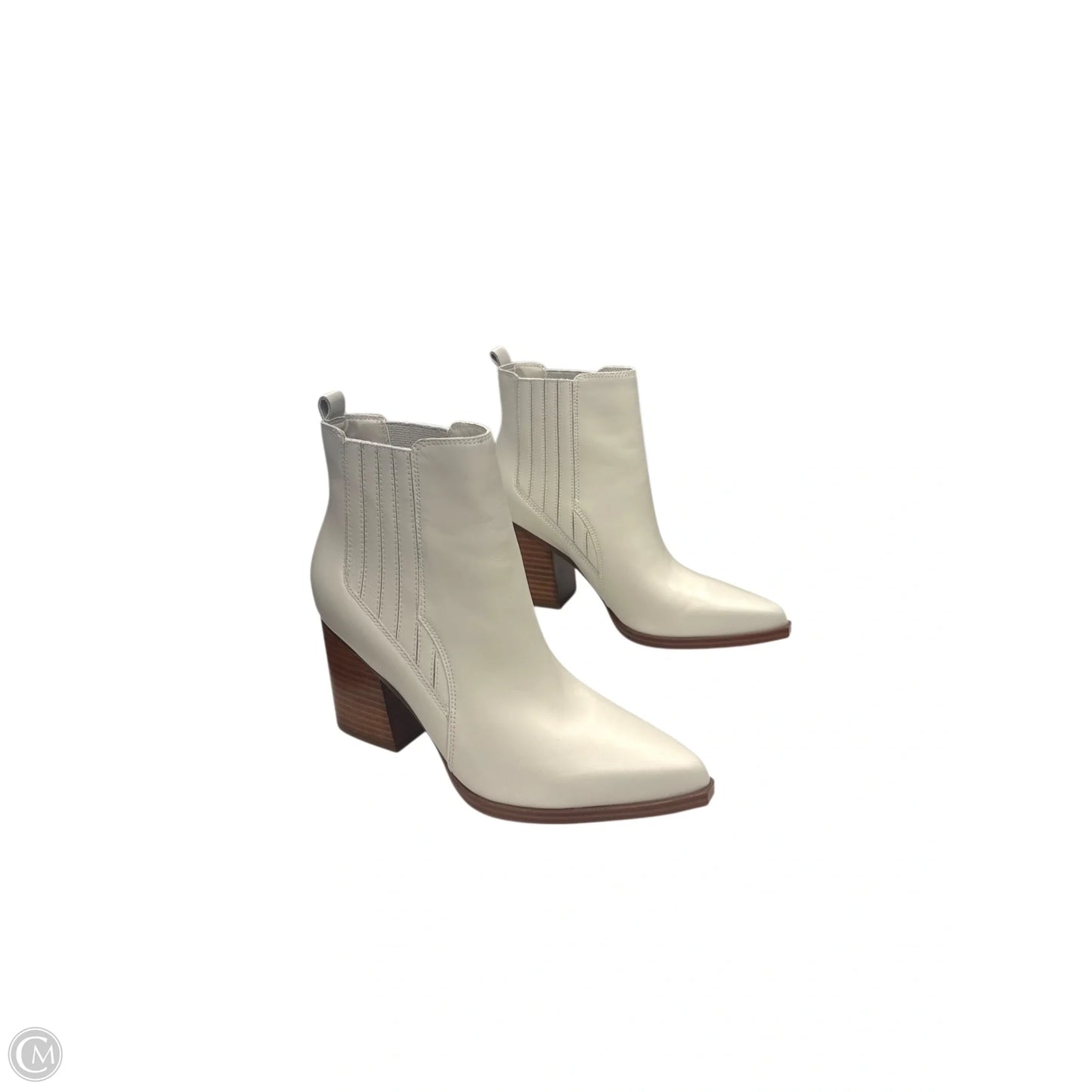 Boots Ankle Heels By Marc Fisher In Ivory, Size: 8